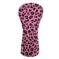 thumbnail image 1 of Yuyamidu Pink Leopard Print Golf Club Head Covers PU Leather Golf Head Covers Driver Headcover, Fairway Wood Head Cover, Hybrid Head Cover, 1 of 8
