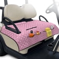thumbnail image 1 of Yuyamidu Pink Polka Dots Golf Cart Seat Covers, Cute Club Car Cushion Covers with 4 Front Pockets Universal Golf Cart Accessories Fits in 2-Seat Golf Carts, 1 of 7