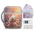 thumbnail image 1 of Yuyamidu Pink Rose Bible Case for Women Bird Large Bible Cover Tote Bags Organizer for Women Bibles Bags Purse with Handle Christian Gifts for Books Lovers, 1 of 8