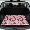 thumbnail image 1 of Yuyamidu Pink Strawberry Car Trunk Mat 29" x 39", Universal Fit Non-Slip Cargo Liner for SUV Sedan Truck, Stain Resistant Machine Washable Rear Trunk Interior Decor, 1 of 7
