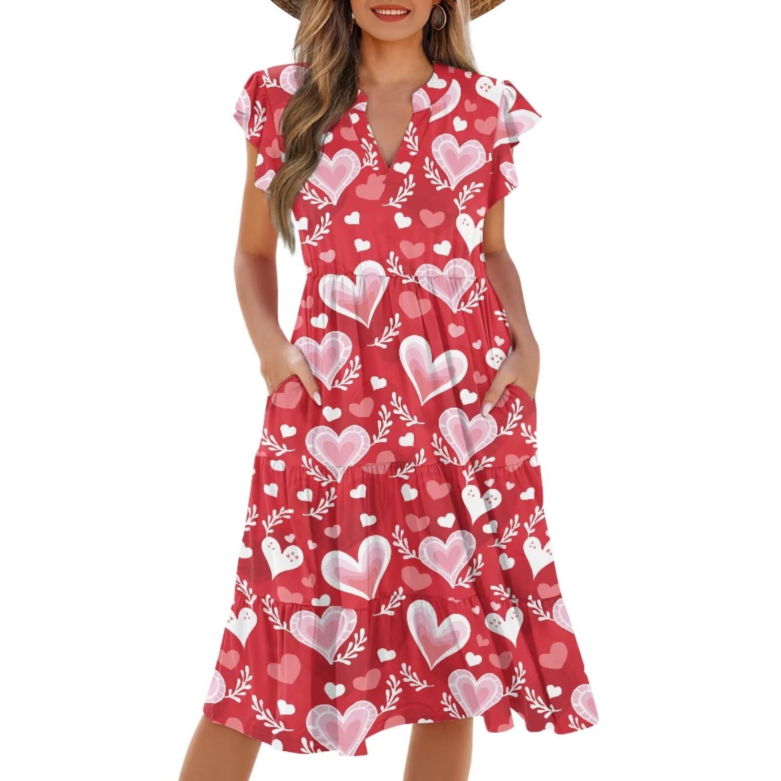 women's pink valentines dress Eyanse Valentines Outfit Women Heart Dress Pink Valentine Dress Heart Print Clothes  Womens Dresses for Valentine's Love Day Short Sleeve Swing Dress,Hot Pink S  at Amazon Women's Clothing store