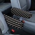 thumbnail image 1 of Yuyamidu Polka Dots Car Front Seat Armrest Cover 2 PCS Black Armrest Covers Accessories for Most Vehicles Reusable Car Armrest Handle Cover for Auto Decor, 1 of 7