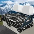 thumbnail image 1 of Yuyamidu Polka Dots Golf Cart Seat Covers, Black Golf Cart Seat Cushion Covers Winte Warm Club Car Seat Towel Blanket Cushion Covers, 1 of 8