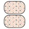 thumbnail image 1 of Yuyamidu Pug Back Window Sun Shades for Car Baby Kids Heart Car Side Window Sun Shade for Trucks SUVs 2 Pack Pink Sun Protection Sun Visor Sunshade for Backseat Window, 1 of 7