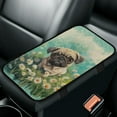 thumbnail image 1 of Yuyamidu Pug Center Console Covers for Cars Trucks SUVs Daisy Auto Armrest Cover Pad Winter Center Console Cover Pad Flannel Car Decorative Accessories, 1 of 7