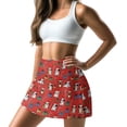 thumbnail image 1 of Yuyamidu Pug Golf Skirts for Women Tennis Skirts with Shorts Red Christmas Women High Waisted Golf Skirt with Pocket Women's Athletic Skorts Size XS, 1 of 8