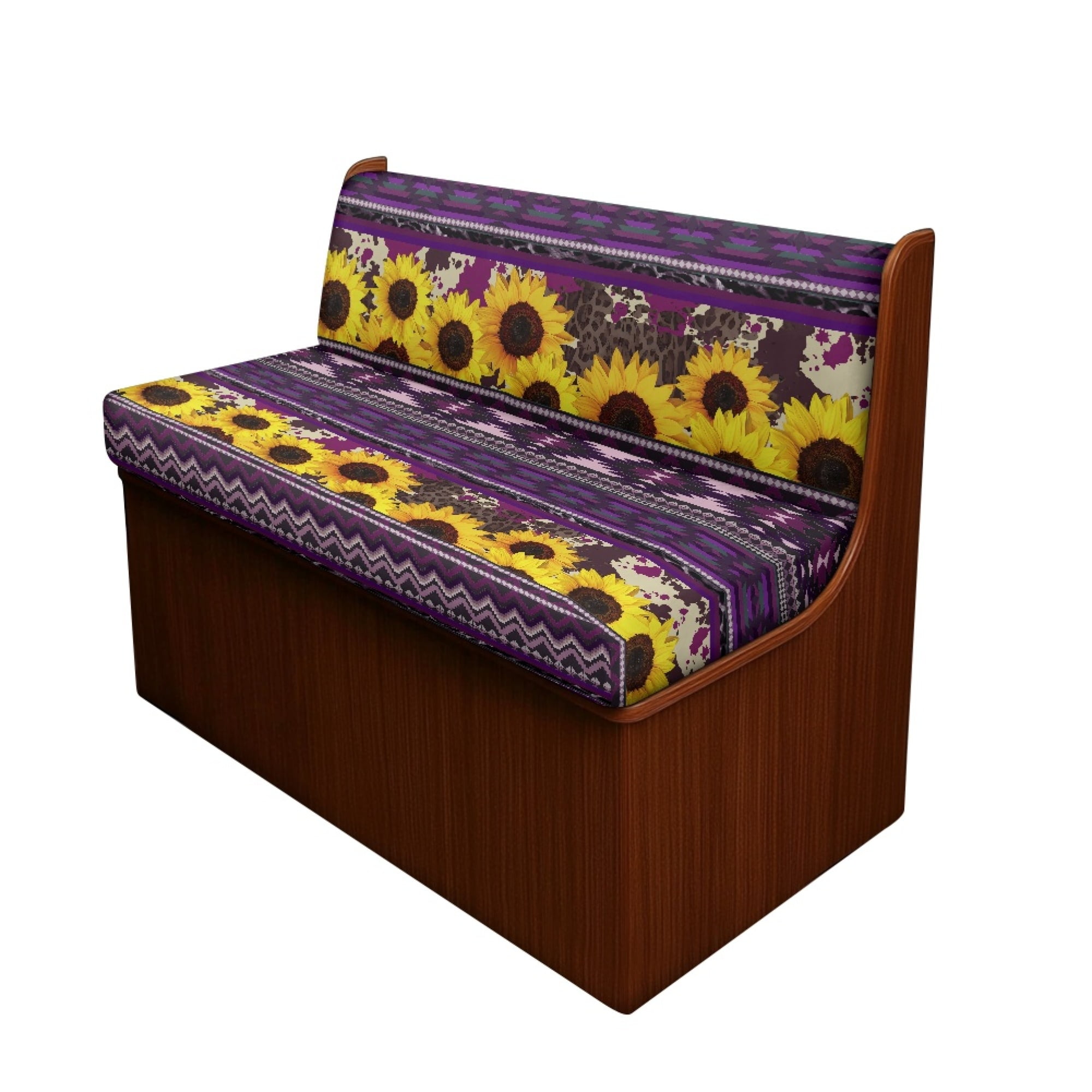 Yuyamidu Purple Aztec RV Dinette Cushion Covers Replacement Sunflower ...