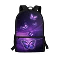 thumbnail image 1 of Yuyamidu Purple Butterfly Backpack for Girls 6-8 Years Old Middle School Bookbags Kids Book Bag Primary School Bag Kid School Backpacks for Elementary, 1 of 6