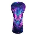 thumbnail image 1 of Yuyamidu Purple Butterfly Golf Head Covers, Waterproof Leather Golf Club Head Covers Sunflowers Club Protection, Designed to Fit Driver Fairway Hybrid, 1 of 7