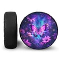 thumbnail image 1 of Yuyamidu Purple Butterfly Spare Tire Cover for RV Trailer Camper Tyre Covers Sunflower Wheel Protectors Cover for Truck SUV Travel Camping Exterior, 1 of 5