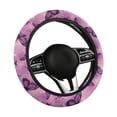 thumbnail image 1 of Yuyamidu Purple Butterfly Steering Wheel Cover Car Interior Decorations, 15" Steering Wheel Covers for Car Sedan Flannel Automotive Steering Wheel Accessories Gifts, 1 of 7