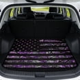 thumbnail image 1 of Yuyamidu Purple Camo American Flag Car Trunk Mat 29" x 39", Universal Anti-Slip Cargo Liner for SUV Sedan Truck, Dirt-Resistant Easy Clean Auto Interior Decor Fits Most Vehicle, 1 of 7