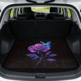 thumbnail image 1 of Yuyamidu Purple Galaxy Rose Butterfly Bow Car Trunk Mat 29" x 39" Anti-Scratch Cargo Liner Full Protection Car Accessories Universal Fit for Most Vehicle SUV, 1 of 7