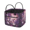 thumbnail image 1 of Yuyamidu Purple Hummingbird Fabric Laundry Basket with Front Pocket Quilted Laundry Basket Foldable Nursery Hamper Large Capacity Car Storage Basket for Home Organization, 1 of 6