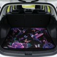 thumbnail image 1 of Yuyamidu Purple Hummingbird Floral Car Trunk Mat, 29-39 Inches Universal Fit Non-Slip Rear Cargo Liner for SUV Sedan Truck, Machine Washable All Weather Vehicle Interior Decor, 1 of 7