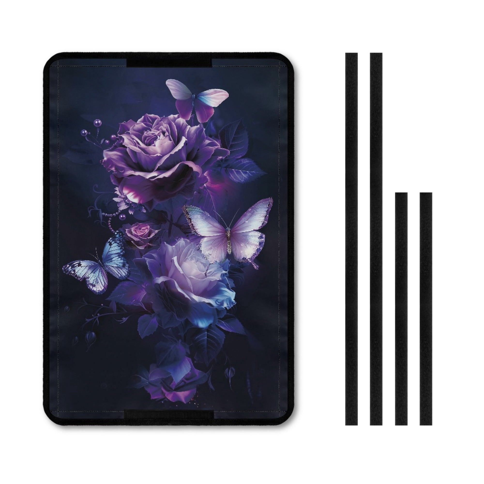 Yuyamidu Purple Rose RV Door Window Shade Butterfly Camper Door Window ...