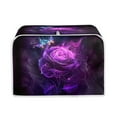 thumbnail image 1 of Yuyamidu Purple Rose Toaster Cover 4 Slice Bread Toaster Oven Dustproof Cover Wide Slot Kitchen Small Appliance Cover Butterfly Bread Maker Dust Cover with Top Handle, 1 of 7