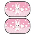 thumbnail image 1 of Yuyamidu Rabbit Shade for Car Windows Pink Heart Car Window Shade for Baby 2 Pack Sun Blocker for Car Windows Baby Window Car Shades for Kids Car Accessories, 1 of 7