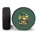 thumbnail image 1 of Yuyamidu Rainbow Tire Cover Beer Wheel Tire Protectors Cover St. Patrick's Day Spare Wheel Tire Cover Keeps Dirt, Rain, and Sun Away from Your Spare Tire, Green, 1 of 5