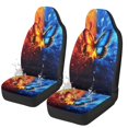 thumbnail image 1 of Yuyamidu Red Blue Butterfly Auto Seat Covers Easy to Install Bucket Front Seats Cover for Cars Full Set of 2, Fit for Cars, SUV, Truck, Sedan, 1 of 7