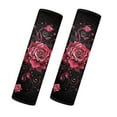 thumbnail image 1 of Yuyamidu Red Flannel Auto Seatbelt Covers Rose Car Seat Belt Strap Covers Shoulder Cushion Pad for Sedan SUV Truck 2 Pack Soft Car Seat Belt Pad Accessories, 1 of 7