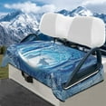 thumbnail image 1 of Yuyamidu Reindeer Flannel Golf Cart Seat Covers Blue Club Car Seat Towel Blanket Winter Thick Golf Cart Accessories, Christmas Decoration, 1 of 8