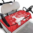 thumbnail image 1 of Yuyamidu Reindeer Golf Cart Seat Covers with Pockets, Merry Christmas Golf Cart Towel Seat Covers Blanket for Club Car, Red Club Car Accessories for 2 Passenger, 1 of 7