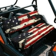 thumbnail image 1 of Yuyamidu Retro American Flag UTV Bench Mule Seat Cover Patriotic UTV Seat Cover Fit for Mule 3000 3010 3020 4000 4010 2001-2024 Full Protection Anti-Scratch, 1 of 7