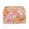 thumbnail image 1 of Yuyamidu Retro Floral Bow 4 Slice Toaster Cover Stain Resistant Bread Maker Protector Anti Fingerprint Wide Slot Kitchen Small Appliance Dust Cover with Handle for Counter Home, 1 of 7