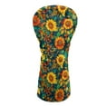 thumbnail image 1 of Yuyamidu Retro Sunflowers Golf Club Head Covers for Women Waterproof Driver Fairway Wood Hybrid Golf Head Cover, PU Leather, 1 of 7