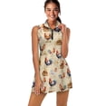 thumbnail image 1 of Yuyamidu Rooster Tennis Golf Dress for Women Sleeveless Workout Dresses with Inner Shorts Workout Athletic Dresses with Pockets Zipper Athletic Dress Size S, 1 of 7