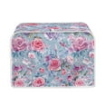 thumbnail image 1 of Yuyamidu Rose Flower Toaster Cover 2 Slice Foldable Bread Maker Dust Protective Cover Stain Resistant Wide Slot Kitchen Appliance Cover Microwave Oven Dustproof Cover, 1 of 7
