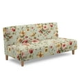 thumbnail image 1 of Yuyamidu Rose Print Futon Cover Armless Sofa Covers Washable Stretch Futon Couch Cover with Elastic Edge Easy to Install Rv Jackknife Sofa Covers Gift for Holiday, 1 of 8
