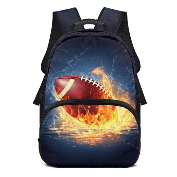 Yuyamidu Rugby Book Bag for Middle Elementary School Lightweight Bookbag Large Capacity Backpack for Kids Boys Girls 6-8/8-10