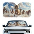 thumbnail image 1 of Yuyamidu Running Horse Car Windshield Sunshade Easy to Install Front Window Sunshade for Car Foldable Sun Blocker Visor Protector for Most Big Auto Sedan SUV, 1 of 7