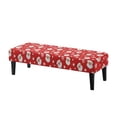 thumbnail image 1 of Yuyamidu Santa Claus Bench Cover for Dining Table Soft Jacquard Bench Seat Protector Cover for Living Room Washable Furniture Protector Gift for Holiday, 1 of 8