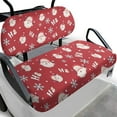 thumbnail image 1 of Yuyamidu Santa Claus Golf Cart Front and Rear Seat Cover Set of 2, HO-HO-HO Golf Cart Seat Cover with Adjustable Straps for Club Car, Christmas, 1 of 8