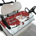 thumbnail image 1 of Yuyamidu Santa Claus Golf Cart Seat Covers with Pockets Snowflake Golf Cart Seat Towel Blanket Christmas Club Car Cushion Covers Fits 2-Seat Golf Carts, 1 of 7