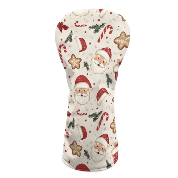 Yuyamidu Santa Claus Golf Club Head Covers for Men Women Christmas Golf Accessories Club Covers for Driver 3/5 Woods Hybrids