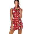 thumbnail image 1 of Yuyamidu Santa Claus Womens Workout Tennis Dress with Built-in Shorts Pockets 2pcs Christmas Reindeer Sleeveless Exercise Golf Summer Sports Dresses Size M, 1 of 8