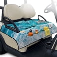 thumbnail image 1 of Yuyamidu Sea Turtle Golf Cart Seat Covers for 2 Seats, Starfish Golf Cart Seat Towel with Front Pockets for Club Car Universal Size Travel Sports Golf Cart Accessories, Blue, 1 of 8