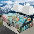 thumbnail image 1 of Yuyamidu Sea Turtle Golf Cart Seat Covers Hibiscus Golf Cart Cushion Covers Winter Warm Club Car Seat Towel Blanket, 1 of 8