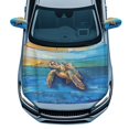 thumbnail image 1 of Yuyamidu Sea Turtle Hood Cover for Cars Sedans Blue Board Auto Side View Mirror Covers Elastic Car Front Hood Cover Protector with Side Mirror Covers Set of 3 Automobile Decor, 1 of 7