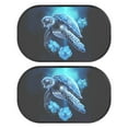 thumbnail image 1 of Yuyamidu Sea Turtle Shade for Car Windows Blue Hibiscus Car Window Shade for Baby Sun Blocker for Car Windows 2 Pack Side Window Car Shades for Kids Car Accessories, 1 of 7