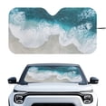 thumbnail image 1 of Yuyamidu Seaside Car Windshield Sun Shade Beach Automotive Windshield Sunshades for SUV Van Hatchback Foldable Car Sun Visor for Car Windows to Block Sun, 1 of 7