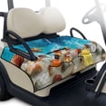 thumbnail image 1 of Yuyamidu Seaside Golf Cart Seat Covers with Pockets Starfish Shell Golf Cart Seats Towel Blanket Fit Club Car More 2 Person Seats Golf Cart Accessories, 1 of 8