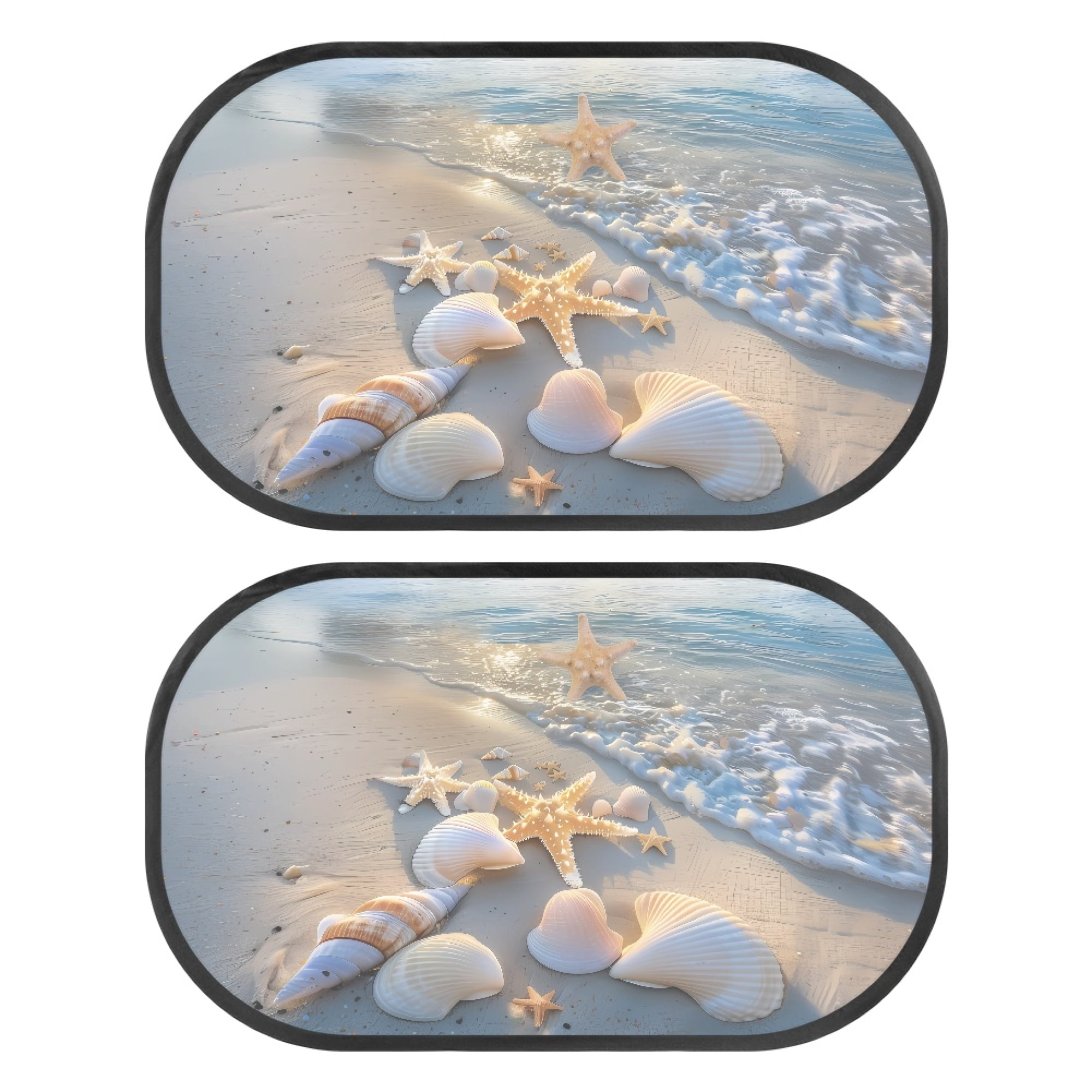 Yuyamidu Shell Car Window Shade for Women Men Beach Car Side Window Sun ...