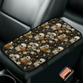 thumbnail image 1 of Yuyamidu Skull Car Center Console Cover Daisy Automotive Armrest Cover for SUV Car Truck Accessories Short Plush Auto Armrest Cushion Cover Center Console Box Pad, 1 of 7
