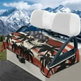thumbnail image 1 of Yuyamidu Skull Golf Cart Seat Covers American Flag Club Car Seat Towel Blanket Flannel Golf Cart Accessory Decor Fits in More 2 Person Seats Golf Carts, 1 of 8