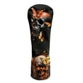 thumbnail image 1 of Yuyamidu Skull Golf Club Head Cover with Soft Lining Butterfly Driver Fairway Woods Hybrids Headcover Waterproof PU Leather Golf Club Cover Golf Gift for Golfers, 1 of 8